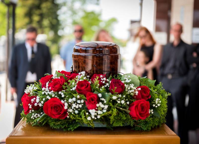 Recueillement au crématorium de Bron près de Lyon